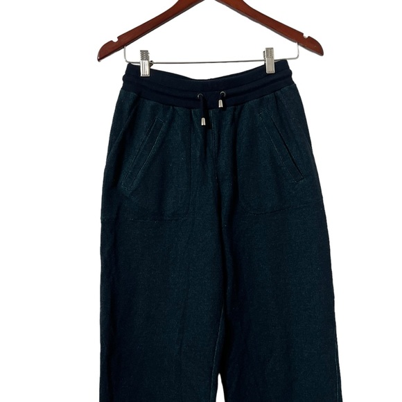 Opening Ceremony Men’s Bicolor Navy Emerald Joggers Sweatpants - Picture 3 of 8